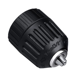 Yakamoz 1/32-3/8" Keyless Drill Chuck Replacement 3/8-24UNF Mount Thread 0.8-10mm Keyless Chuck for Drill Press Impact Driver