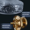 Gold Semi Flush Mount Ceiling Light, 3-Light Close to Ceiling