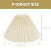 DOITOOL E27 Pleated Lamp Shade Table Lamps Chandelier Pendant Light