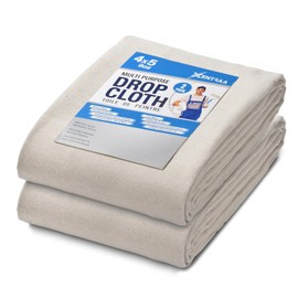 Canvas Drop Cloth - Durable Protection for Painting and Home Projects (4/5-PACK-2)
