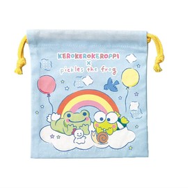 Toshin Pack P2-KI001 Kerokeroppi x Frog Pickle, Drawstring (Rainbow)