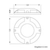 ledscom.de Bunso LED Solar Floor Light for Outdoor Use, IP65,