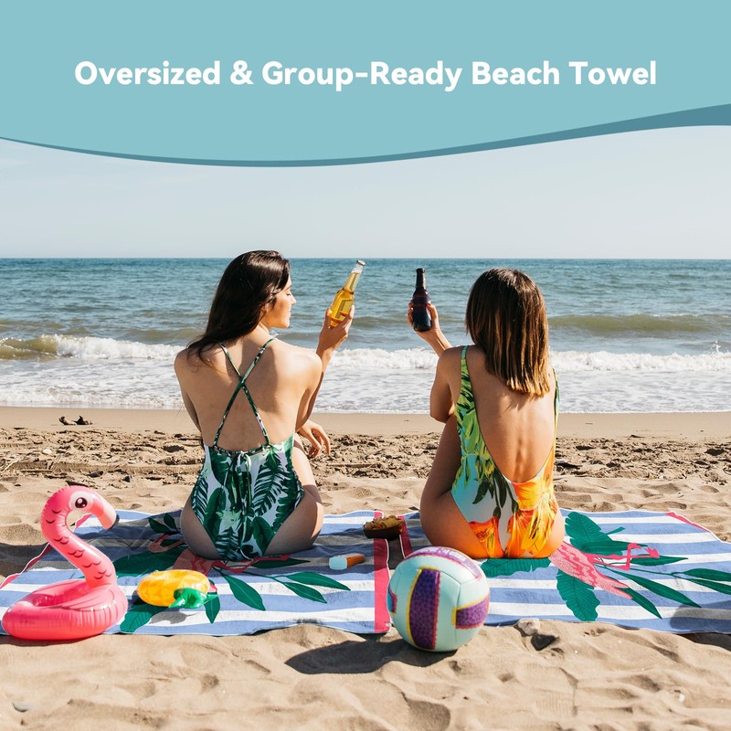 Style Slice Beach Towel Extra Large - Sand Free Quick