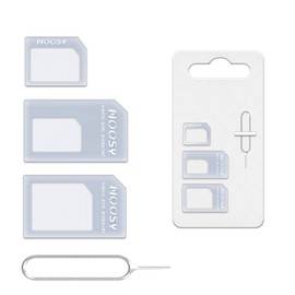 4in1 USA Sim Card Adapter Covers All Standard Micro or Nano with pin