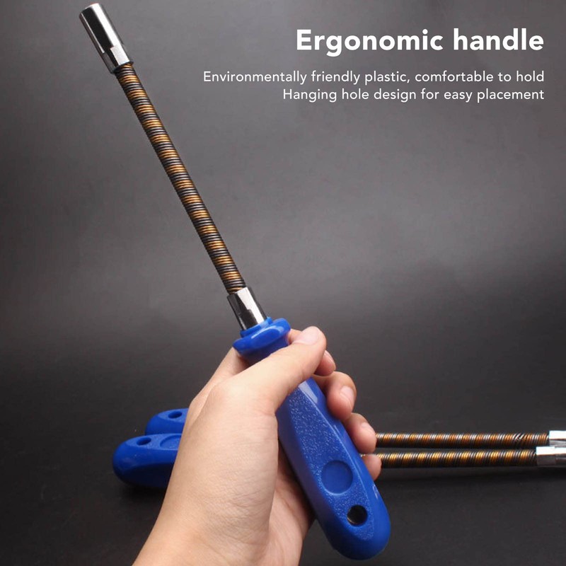 Flexible Hose Clamp Driver, 7mm Flexible Hex Screwdriver 90 Degree