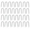KINGLAKE 100Pcs 18mm x 1.8mm Small U Nails Galvanised Netting Staple for Chicken Wire，Fencing, Mesh