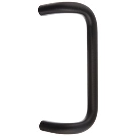 Rockwood BF157.315 Aluminum 90-Degree Offset Door Pull, 1" Diameter x 10" Center-to-Center, Through Bolt Mounting for 1-3/4" Door, Black Anodized Finish