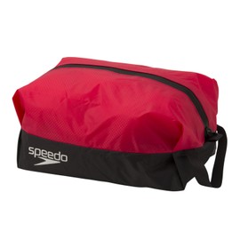 Speedo SD98B68 Pool Bag, Waterproof, Large, Unisex, Black/Red