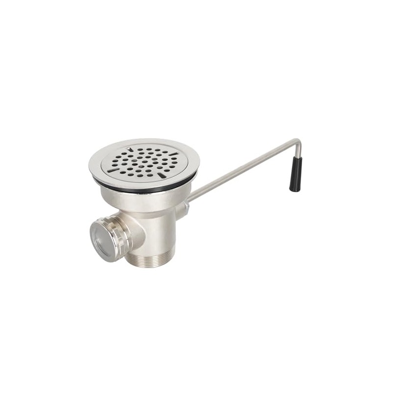 3-1/2 Inch Commercial Sink Drain with Twist Handle Kitchen Sink