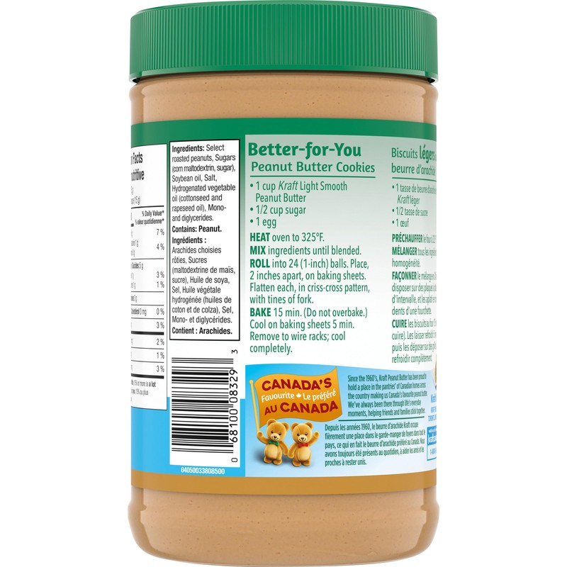 KRAFT Peanut Butter - Light Smooth 1KG