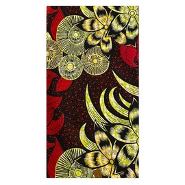MAYNOWAX Pagne Original African Wax Fabric, 100% Cotton, 2 Yards, 180 cm x 120 cm
