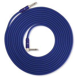 Pronomic Trendline INST-A-6B Professional Guitar / Instrument Cable / 6.3 mm Jack / 24 Carat Gold-Plated / Flexible and Robust Outer Sheath / Includes Cable Clip / Blue
