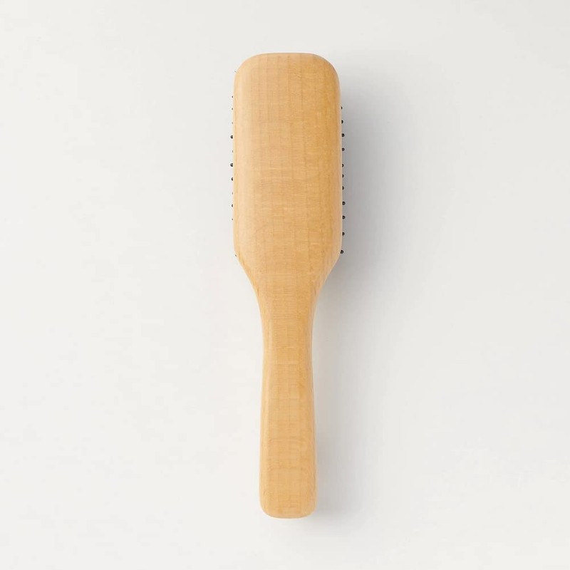 Muji 82575163 Beech Wood Hair Brush, Total Length 7.9 inches