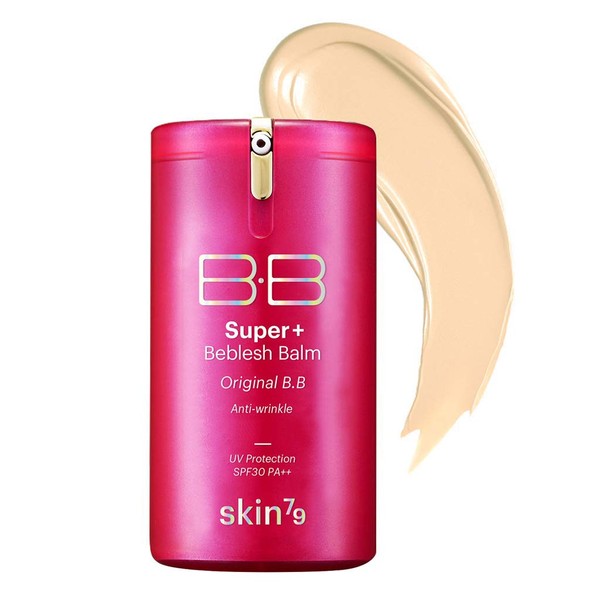 SKIN79 Super Plus Beblesh Balm Triple Function Pink BB (SPF30/PA++) 40g - UV Block, Anti Wrinkle, Whitening (Super Plus Pink BB Cream 40g)