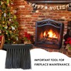 3 Piece Fireplace Cleaning Brushes, Chimney Decoking Equipment, Replacement Brush