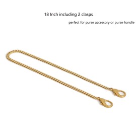 Yichain Mini Nice Purse Chain Strap Replacement Handbag Crossbody Shoulder Purse Strap Accessories Charms (Antique Gold,18 Inch)