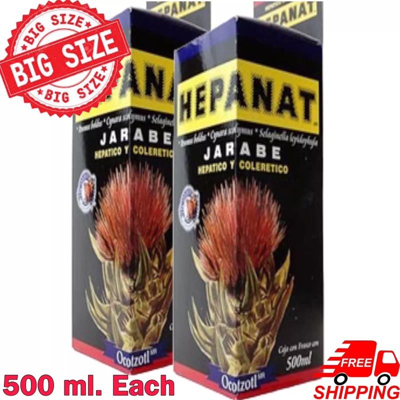 OCOTZOTL 2X HEPANAT JARABE HEPATICO Y COLERETICO FRASCO DE 500