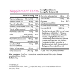 Lumen Naturals Hair, Skin & Nails for Women – with Biotin, Folate, Vitamins B6, B12, A, C, D & E – 180 Capsules – 60 Servings – Non-GMO, Gluten-Free, Sugar Free