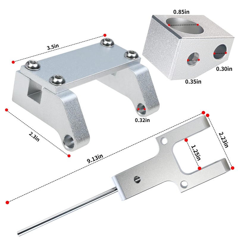 Metal Toggle Drive Connector, Drive Toggle Clevis Compatible with Lazy