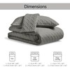 FLYMME Dark Grey King Quilt Bedspreads, 3 Pieces Lightweight Bedding