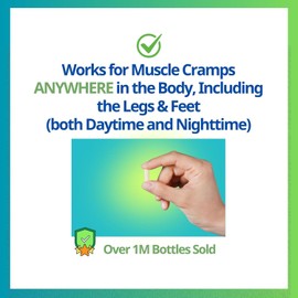 Cramp Defense® Leg Cramps Pills, Relief for All Muscle Cramps, Day and Night. Magnesium Supplement Capsules, 3-6 Month Supply. Non-Laxative, Organic Formula for Max Absorption and Results. Made in US.