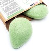 Organic Konjac Face Sponge Green Tea | Set of 4