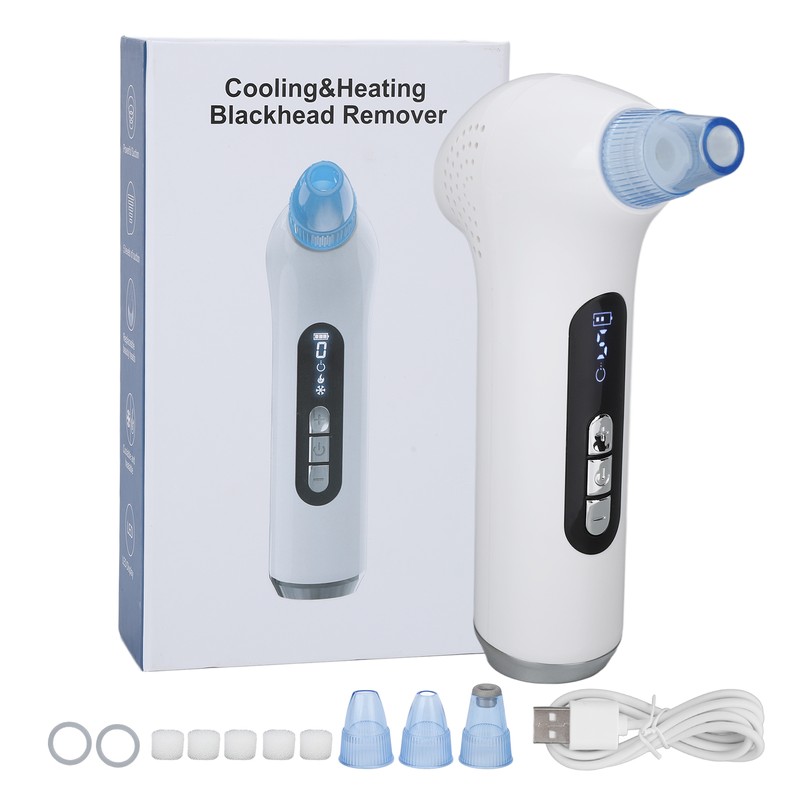 Cold Heated Blackhead Remover Clean Acne Pore Electric Blackhead Remover