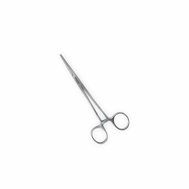 Vicrox Instruments Co Precision Kelly Hemostat Forceps with Half Serrated Jaws & Locking Tweezers Clamp with Premium Stainless Steel (Silver) (5.5"", Straight)