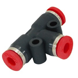 Niigata Seiki BeHAUS One-Touch Tube Fitting Union T Tube Outer Diameter: 0.3 inches (8 mm) PE8