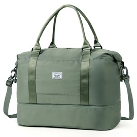 TANTOMI Women's Travel Bag, Hand Luggage, Sports Bag, 46 x 23 x 32 cm, Hand Luggage Bag, Weekender Bag, Waterproof Travel Bag, Duffle Bag, Training Bag, Clinic Bag, Birth Suitable for Holiday, Camping