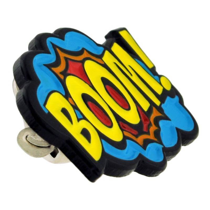 PinMart Boom Comic Book Art Enamel Lapel Pin – 1