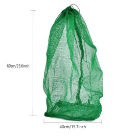 Fishing Net Bag Fish Collection Bag Nylon Fishing Net Fish Storage Bag（Green） (60 x 40)