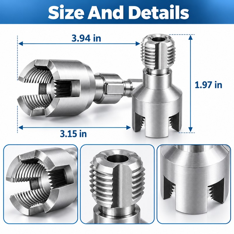 PVC Pipe Threading Tool – Internal & External Pipe Thread