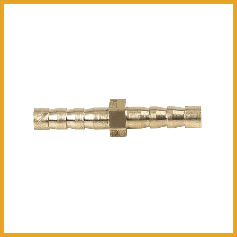 Partuto 5mm Brass Barb Hose Fitting Straight Joiner for Air