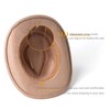 EOGIMI Suede Cowboy Hat for Women and Men Classic Western