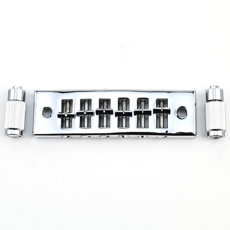 OVSAL Harmonica Tune-O-Matic Guitar Bridge, Solid Brass Electric Guitar Bridge