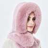 Rayson 2 in 1 Women's Winter Hat Hood Scarf Beanie