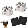 2 Pcs Foldable Stove,Portable Camping Stove for Outdoor Cooking, Lightweight