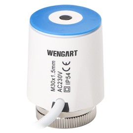 Wengart Electrothermal Actuator WG2208, AC230V Normally Closed On/Off Status Visible, Underfloor Heating Distributor Underfloor Heating Parts