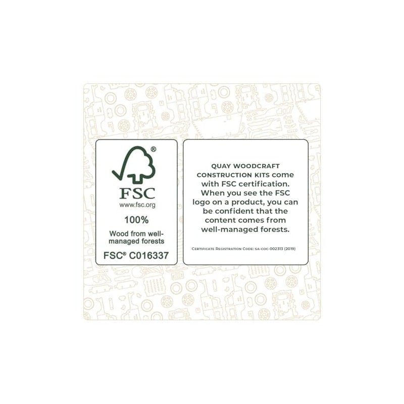 Quay Zebra Woodcraft Construction Kit FSC
