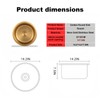 Gold Round RV Sink 14 Inch Undermount Kitchen Single Bowl