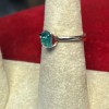 Natural Creations sterling silver stackable ring Size 8 Pariba Apatite