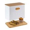 HOME PALETTE Extra Large Bread Box for Kitchen Countertop Corner