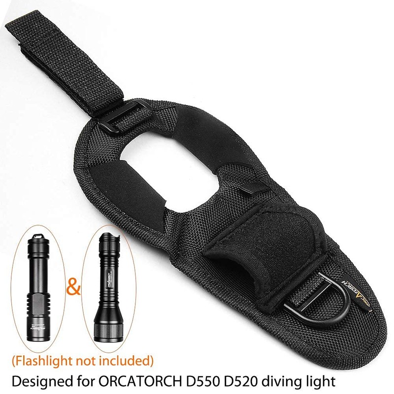 ORCATORCH Flashlight Holder Military Belt Nylon Bag Flashlight Case Pouch