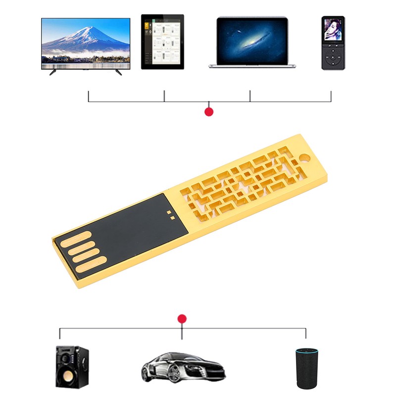 USB Flash Disk Portable Waterproof Metal 2.0 Drive Storage Memory