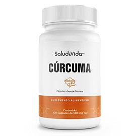 Cúrcuma 500mg | 1 al día | 100 cápsulas | 100% natural S&V sin excipientes | S&V | Sin gluten y sin OMG