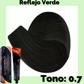 Nutrapel Color Tech Tinte Tono Chromo 0.7 Verde Reflejo Natural