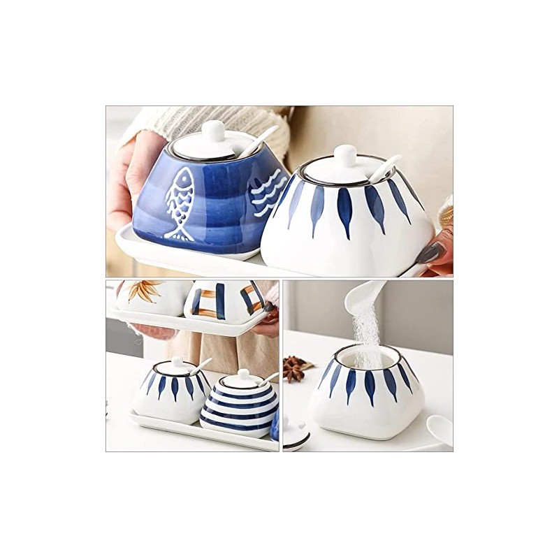 FülleMore Ceramic Spice Jar 350 ml Spice Jar with Lid