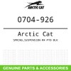 Arctic Cat 0704-926 SPRING,SUSPENSION-RH PTD BLK