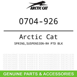 Arctic Cat 0704-926 SPRING,SUSPENSION-RH PTD BLK